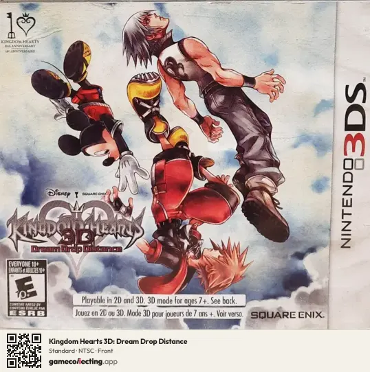 Kingdom Hearts 3D: Dream Drop Distance Nintendo 3DS, NTSC box front