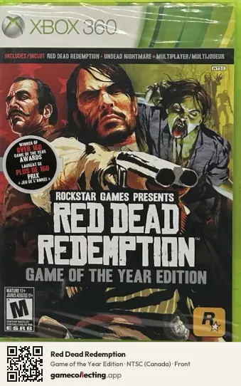 Red Dead Redemption Xbox 360, Canada box front