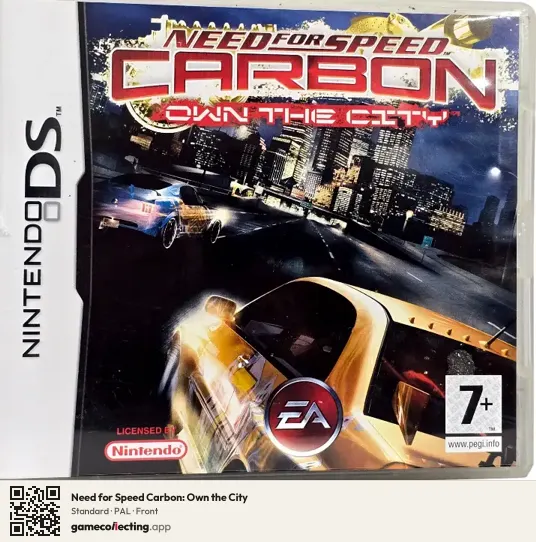 Need for Speed Carbon: Own the City Nintendo DS, PAL box front