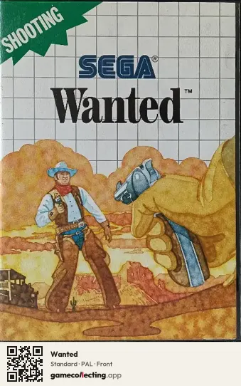 Wanted Sega Master System, PAL box front