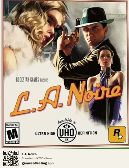 L.A. Noire Xbox One, NTSC box front