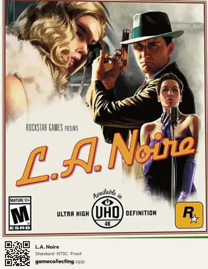 L.A. Noire Xbox One, NTSC box front