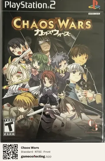 Chaos Wars PlayStation 2, NTSC box front