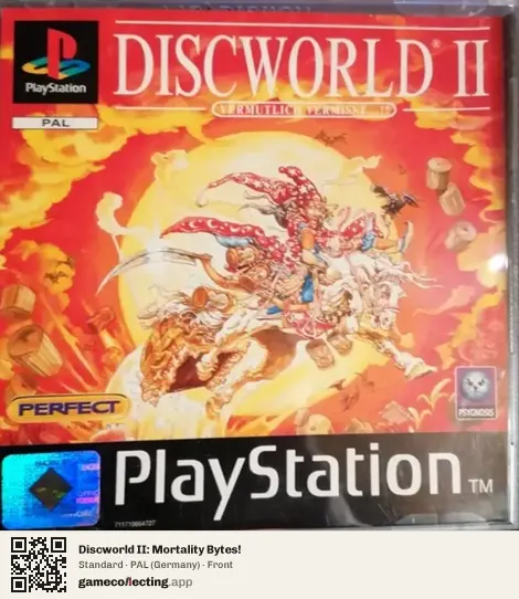 Discworld II: Mortality Bytes! PlayStation, Germany box front