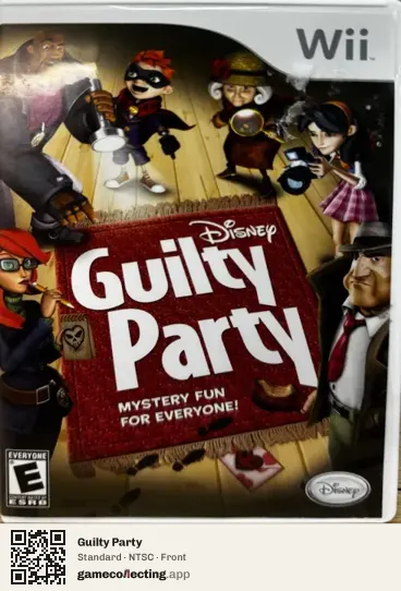 Guilty Party Nintendo Wii, NTSC box front