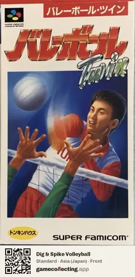 Dig & Spike Volleyball Super Nintendo Entertainment System, Asia box front