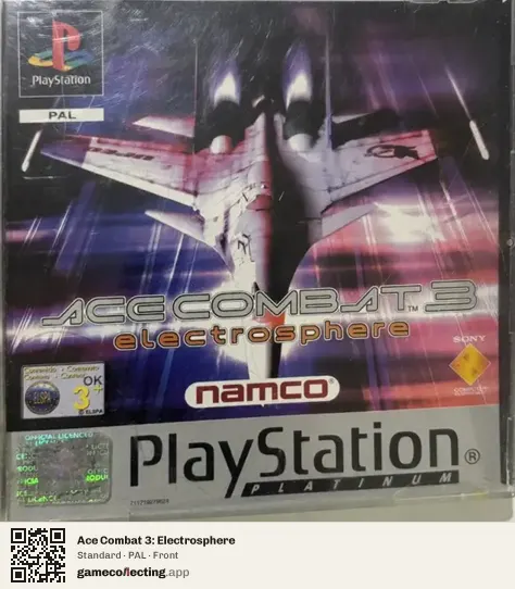 Ace Combat 3: Electrosphere PlayStation, PAL box front