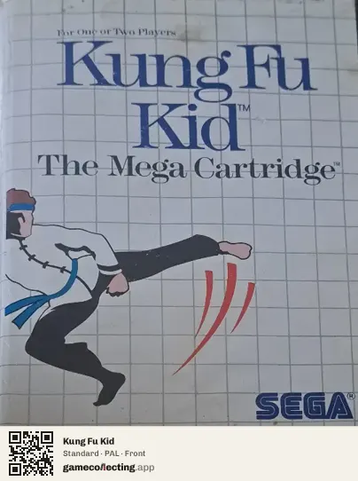 Kung Fu Kid Sega Master System, PAL box front