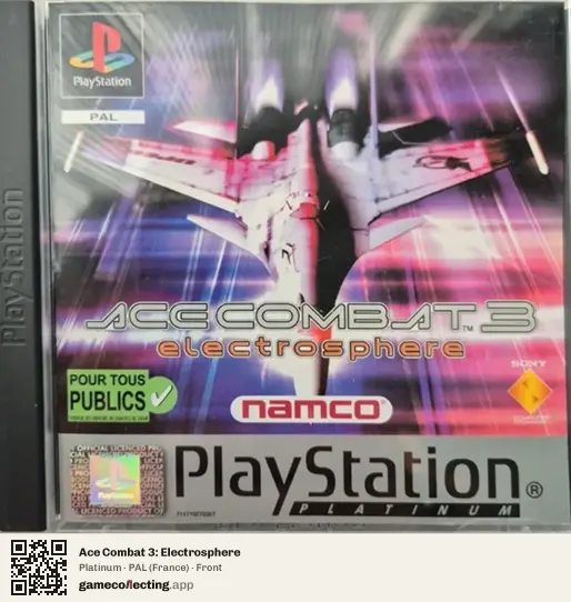 Ace Combat 3: Electrosphere PlayStation, France box front