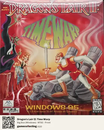 Dragon's Lair II: Time Warp Computer, NTSC box front