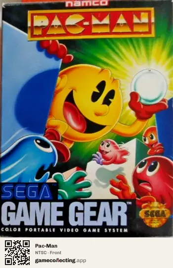 Pac-Man Sega Game Gear, NTSC box front
