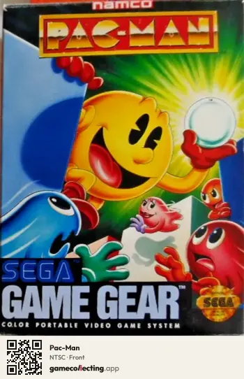 Pac-Man Sega Game Gear, NTSC box front