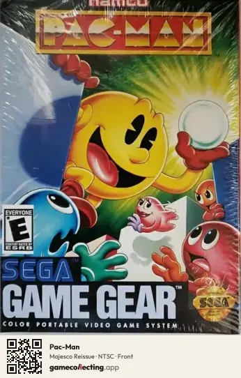 Pac-Man Sega Game Gear, NTSC box front