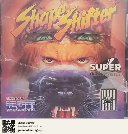 Shape Shifter TurboGrafx-CD, NTSC box front