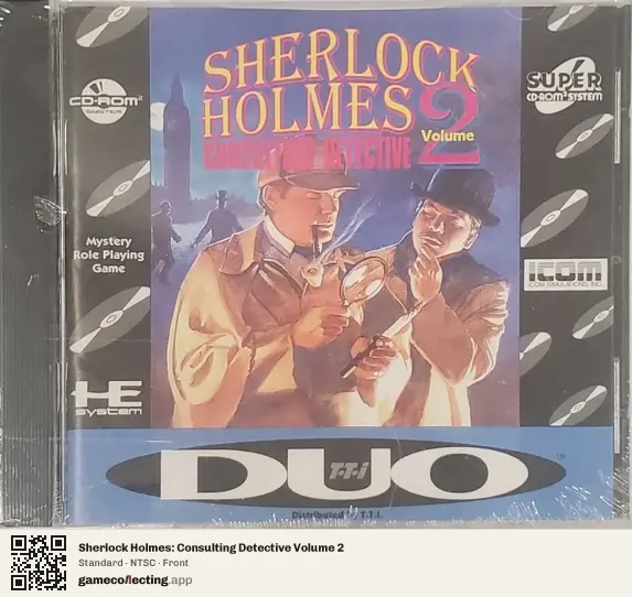 Sherlock Holmes: Consulting Detective Volume 2 TurboGrafx-CD, NTSC box front