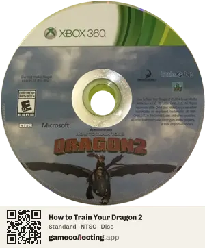 How to Train Your Dragon 2 Xbox 360, NTSC disc