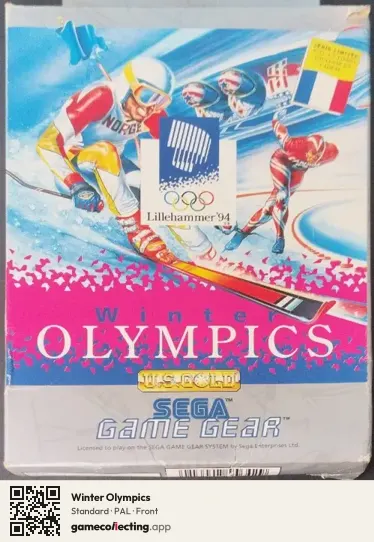Winter Olympics Sega Game Gear, PAL box front