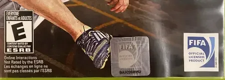 FIFA Street, the ESRB box on its front