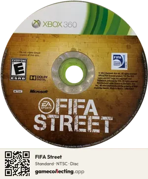 FIFA Street Xbox 360, NTSC disc