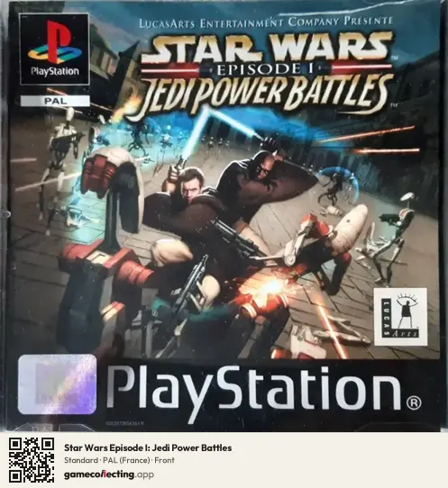 Star Wars Episode I: Jedi Power Battles PlayStation, France box front