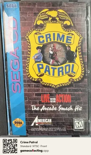 Crime Patrol Sega Mega-CD / Sega CD, NTSC box front