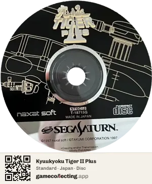 Kyuukyoku Tiger II Plus Sega Saturn, Japan disc