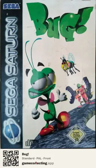 Bug! Sega Saturn, PAL box front