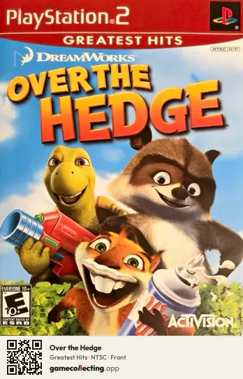 Over the Hedge PlayStation 2, NTSC box front