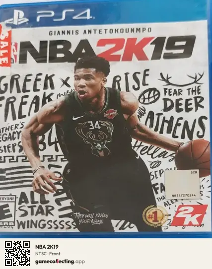 NBA 2K19 PlayStation 4, NTSC box front