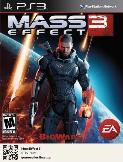 Mass Effect 3 PlayStation 3, NTSC box front