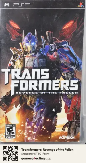 Transformers: Revenge of the Fallen PlayStation Portable, NTSC box front