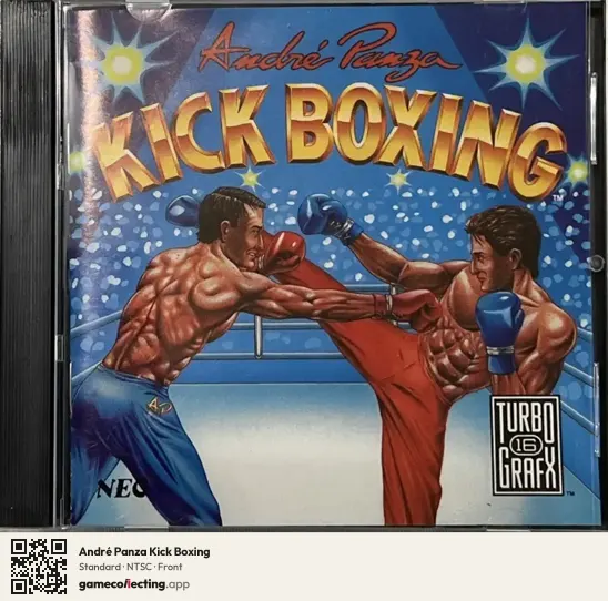 André Panza Kick Boxing TurboGrafx-16, NTSC box front