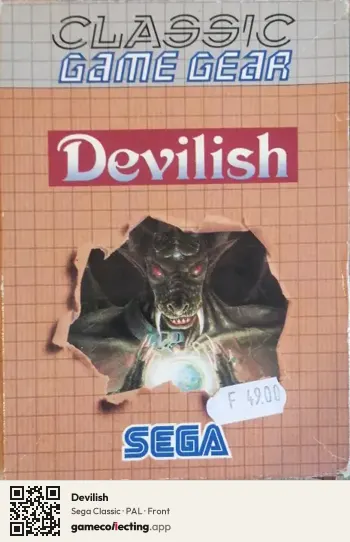 Devilish Sega Game Gear, PAL box front