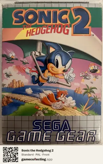 Sonic the Hedgehog 2 Sega Game Gear, PAL box front