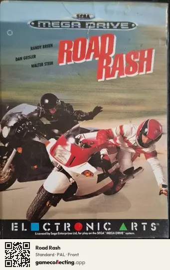 Road Rash Sega Mega Drive / Genesis, PAL box front