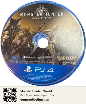 Monster Hunter: World PlayStation 4, Asia disc