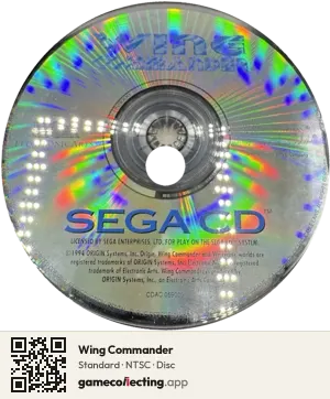 Wing Commander Sega Mega-CD / Sega CD, NTSC disc
