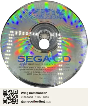 Wing Commander Sega Mega-CD / Sega CD, NTSC disc