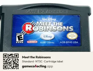 Meet the Robinsons Game Boy Advance, NTSC cartridge label