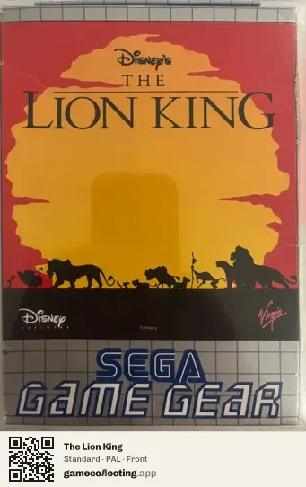 The Lion King Sega Game Gear, PAL box front