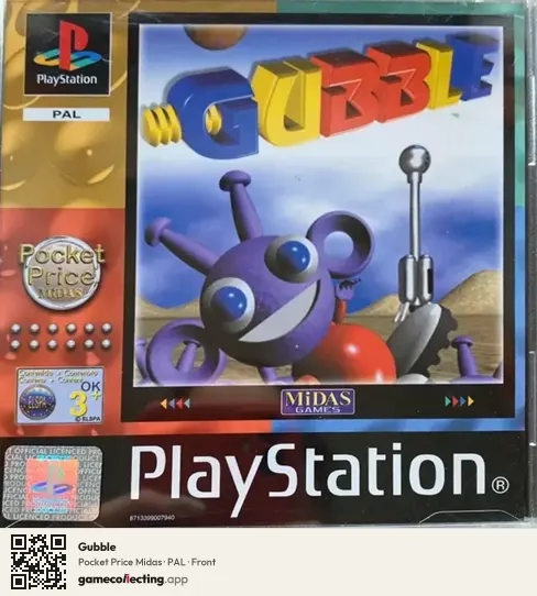 Gubble PlayStation, PAL box front