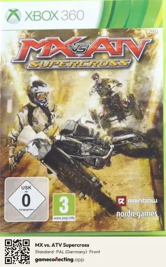 MX vs. ATV Supercross Xbox 360, Germany box front