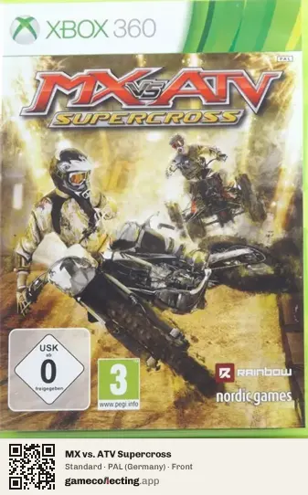 MX vs. ATV Supercross Xbox 360, Germany box front