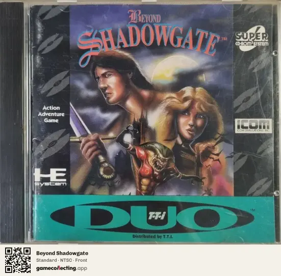 Beyond Shadowgate TurboGrafx-CD, NTSC box front