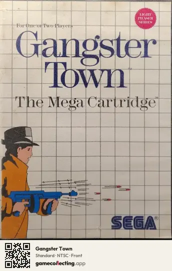 Gangster Town Sega Master System, NTSC box front