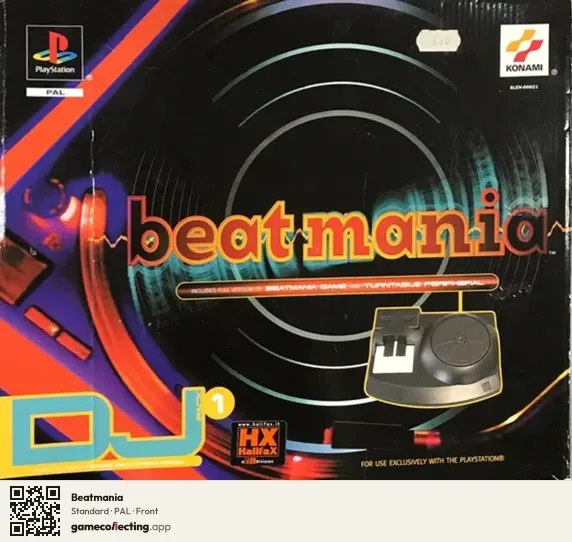 Beatmania PlayStation, PAL box front