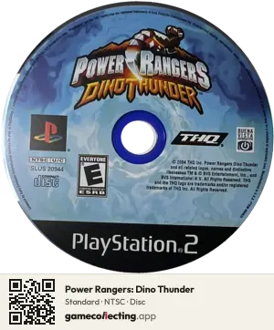 Power Rangers: Dino Thunder PlayStation 2, NTSC disc