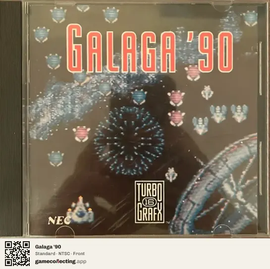Galaga '90 TurboGrafx-16, NTSC box front