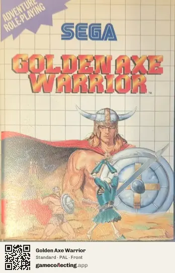 Golden Axe Warrior Sega Master System, PAL box front