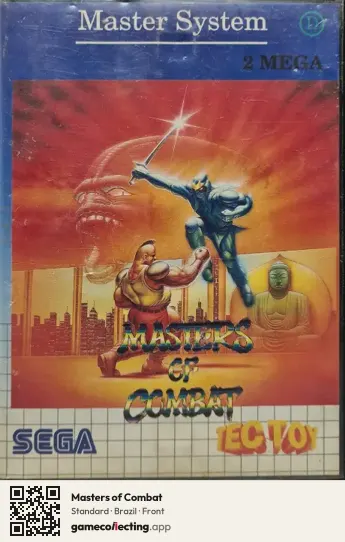 Masters of Combat Sega Master System, Brazil box front